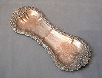 Silver Plated Candle Snuffer Tray   CT8